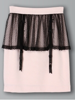 ガーターミニタイトスカート/ピンク