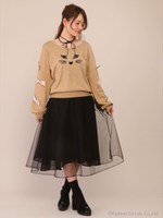 Cat faceニット/アイボリー