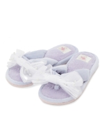 narue(ナルエー) オーガンジー&パール ビッグリボンスリッパ/ライトブルー(191)