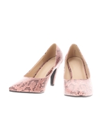 【AZUL by moussy】H9cmポインテッドトゥパイソンパンプス/柄PNK