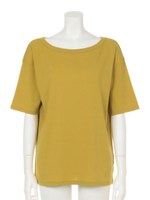 【BED&BREAKFAST】HIGH TWIST JERSEY Crew neck/MUSTARD
