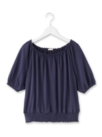 オフショルダープルオーバー/ネイビー(093)