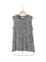 キャミソール+ニットプルオーバー/オフホワイト(003)