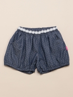 ドットドビーかぼちゃパンツ/ライトブルー