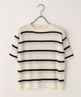 リブボーターニット