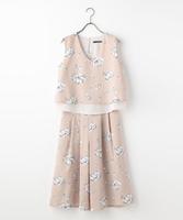 花柄ジョーゼットセットアップ