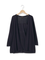 強撚レーヨントッパーカーディガン/カーキ(027)