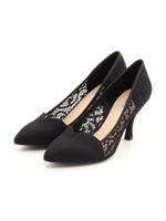 【ILIMA】ハートポインテッドレースパンプス/ホワイト