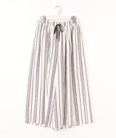 ストライプ柄スカーチョ