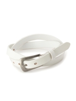 ナローレザーベルト/ホワイト(001)