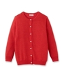 リネン混ニットカーディガン/レッド(062)