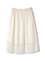 LACE HEM SKIRT/ホワイト(030)