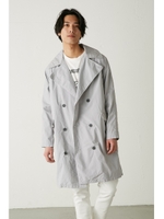 【AZUL by moussy】タイプライターオーバートレンチコート/L/GRY