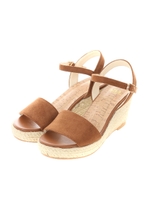 【AZUL by moussy】スウェード調ジュートウェッジサンダル/BLK