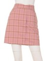 【Auntie Rosa】 タータンチェック台形スカート/PNK