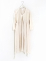 【KiiRA】FRINGE LINEN GOWN OP/OFFWHT