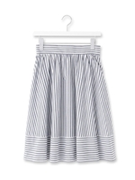 ストライプ×ボーダーフレアスカート/ネイビー(093)