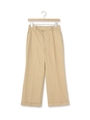 ツイルワイドパンツ/ライトベージュ(051)