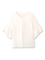 フェミニンフレアブラウス/ホワイト(001)