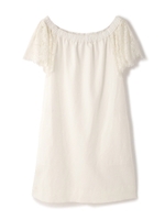 RUFFLE-RICH SLEEVE DRESS/ネイビー(120)