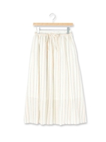 ガーゼストライプマキシスカート/ダークオレンジ(368)