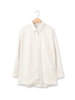 クラシカルチェックブラウス/ベージュ(252)