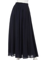 コットンボリュームマキシスカート/ネイビー