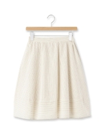 シアサッカーフレアスカート/ブラウン(342)