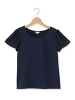 ジョーゼットスリーブコンビプルオーバー/グレー(012)