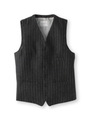 ストライプツイードベスト/チャコールグレー(314)