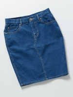 ハイブリットデニムスカート/ブルー