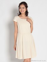 バックフリルドレスOP 3/ベージュ