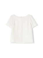 ラメカラミブラウス/ホワイト(032)