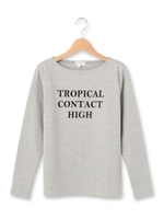 ロゴコットンカットソー/ネイビー(093)