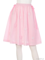 LITTLE TEDDY GINGHAM SKIRT/PINK