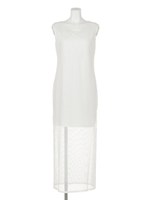 MESH LAYERD SLIT OP/ホワイト