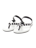 【AZUL by moussy】ボーダートングサンダル/柄WHT