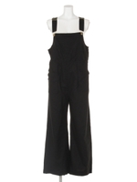 【Omekashi】麻ワイドサロペット/オフホワイト