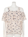 【chille anap】レースパイピングトップス/WH