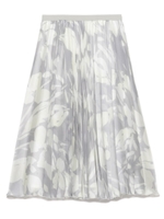 【emmi atelier】プリントプリーツスカート/GRY