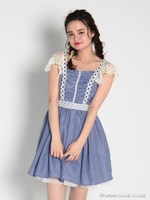 ストライプサンドレス/コン