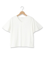 フレア袖シンプルTシャツ/ネイビー(093)