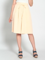 リボン紐ガウチョパンツ/ピンク