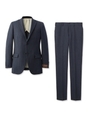 MARTIN&SONS ピンストライプスーツ/ブルー(392)