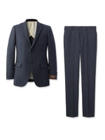 MARTIN&SONS ピンストライプスーツ/ブルー(392)