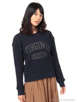 ・ロゴアソートクルーネックワッフルプルオーバー/Ivory