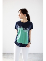 【AZUL by moussy】プルオーバーRTLANDボックスT/柄RED