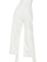 【Aunt Marie's】ロングデニムワイドパンツ/WHT