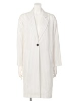 【CASUAL】リネンライクロングJK/ライトミックス