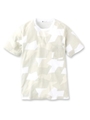 カモフラ風アートTシャツ/ホワイト(101)
